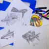 Pobarvanka z motivom rib (22 ilustracij) - Image 2